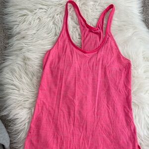 lululemon athletica Pink Striped Sports Bra